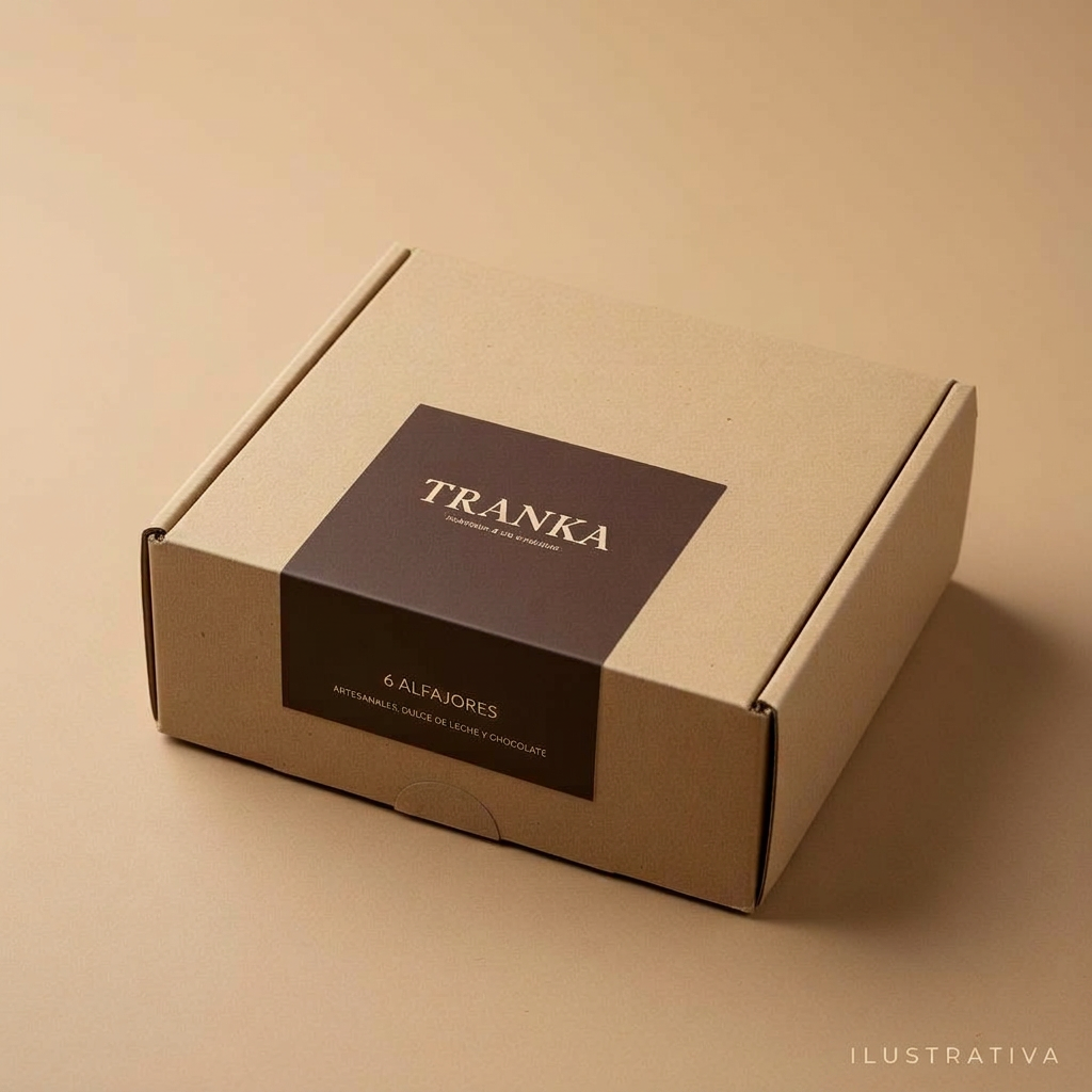 Caja TRANKA de 6 alfajores